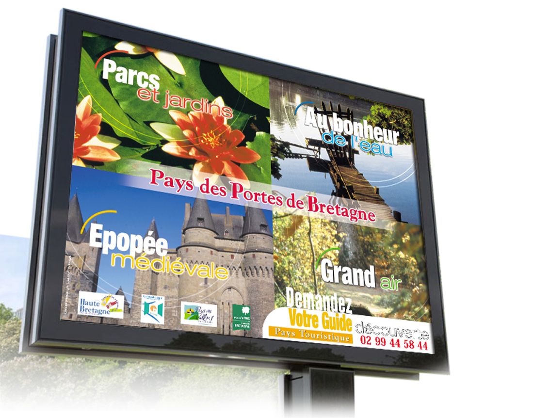 Affiche 12m2 Pays des Portes de Bretagne design Iconicité