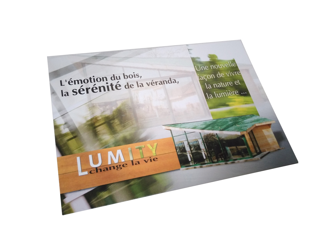 Lumity véranda chalets bois flyer recto Iconicité