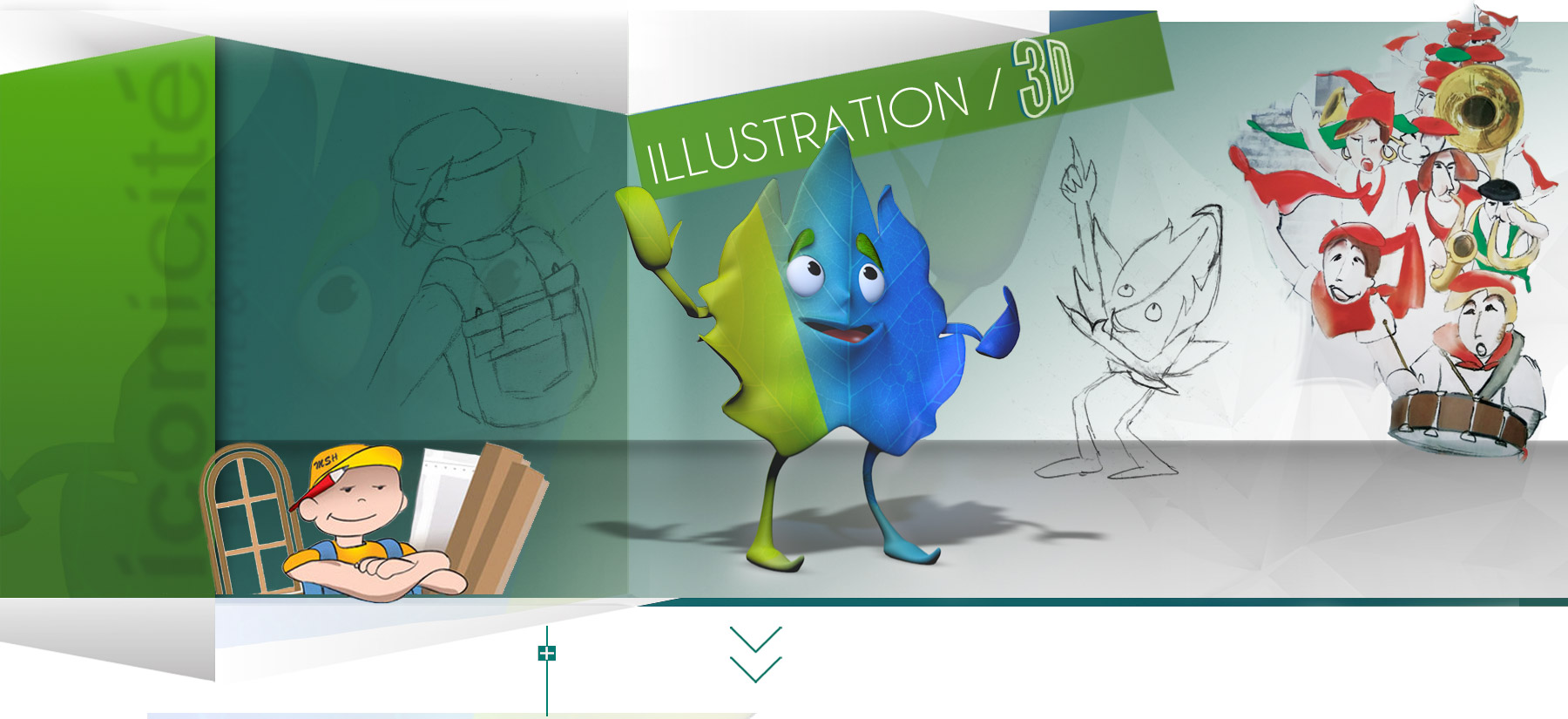 Iconicité graphiste à Annoville Manche notre expertise illustration 3D