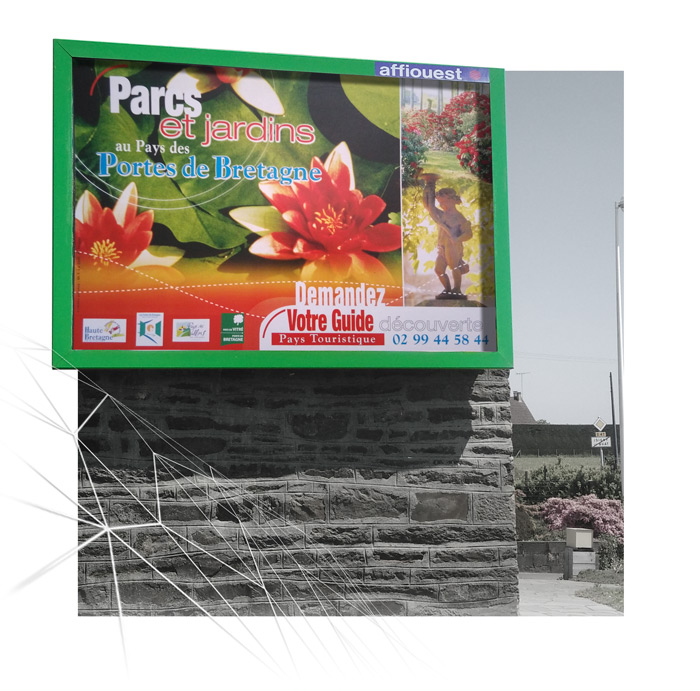 Affichage en campagne 1,60m x 2,40m archives Iconicité graphiste Manche