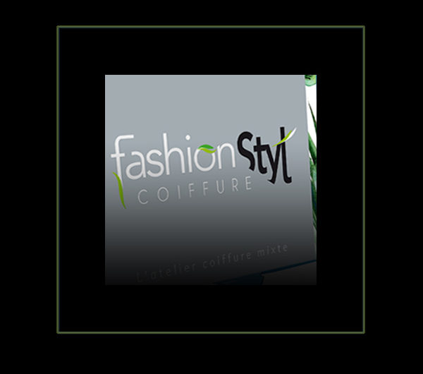 Logotype Fashion Styl' coiffure Annoville par Iconicité