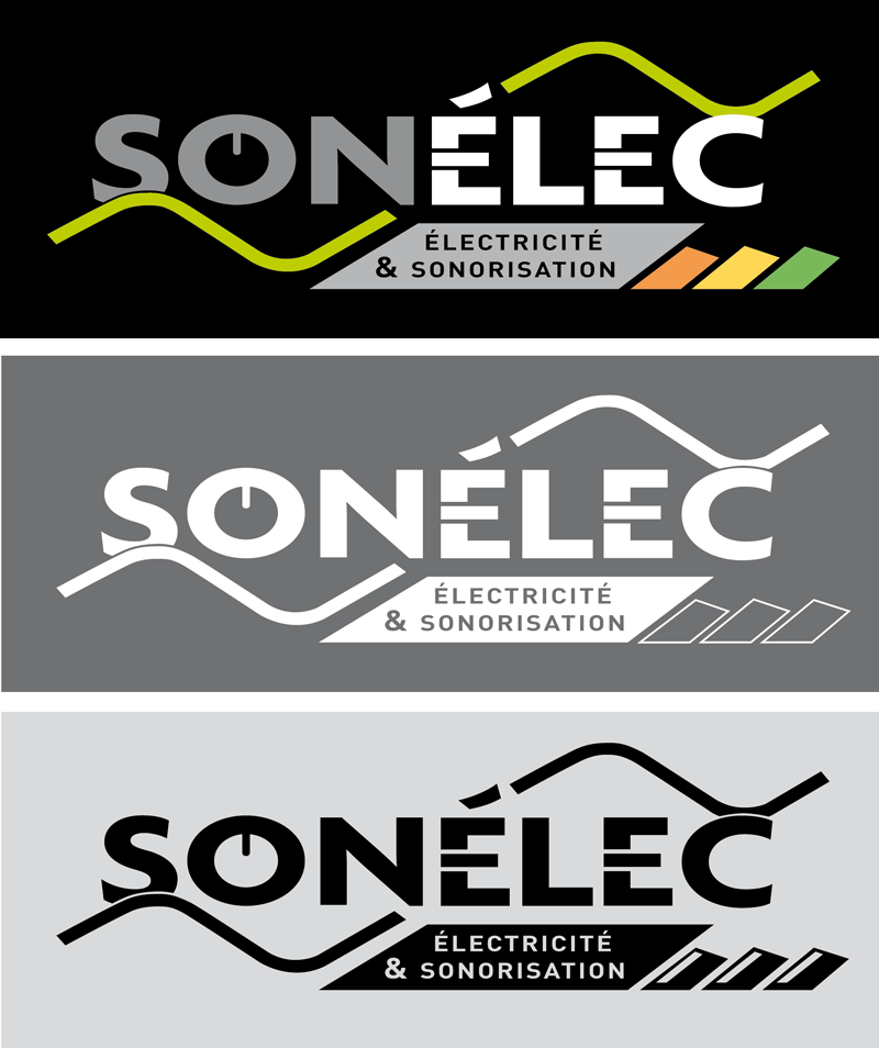 Logo Sonélec : les déclinaisons